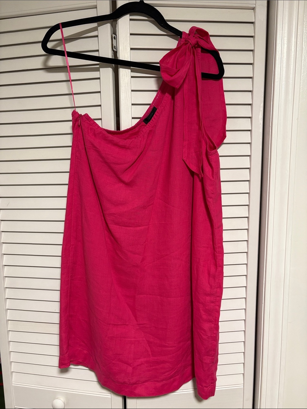 J Crew One Shoulder Bow Dress